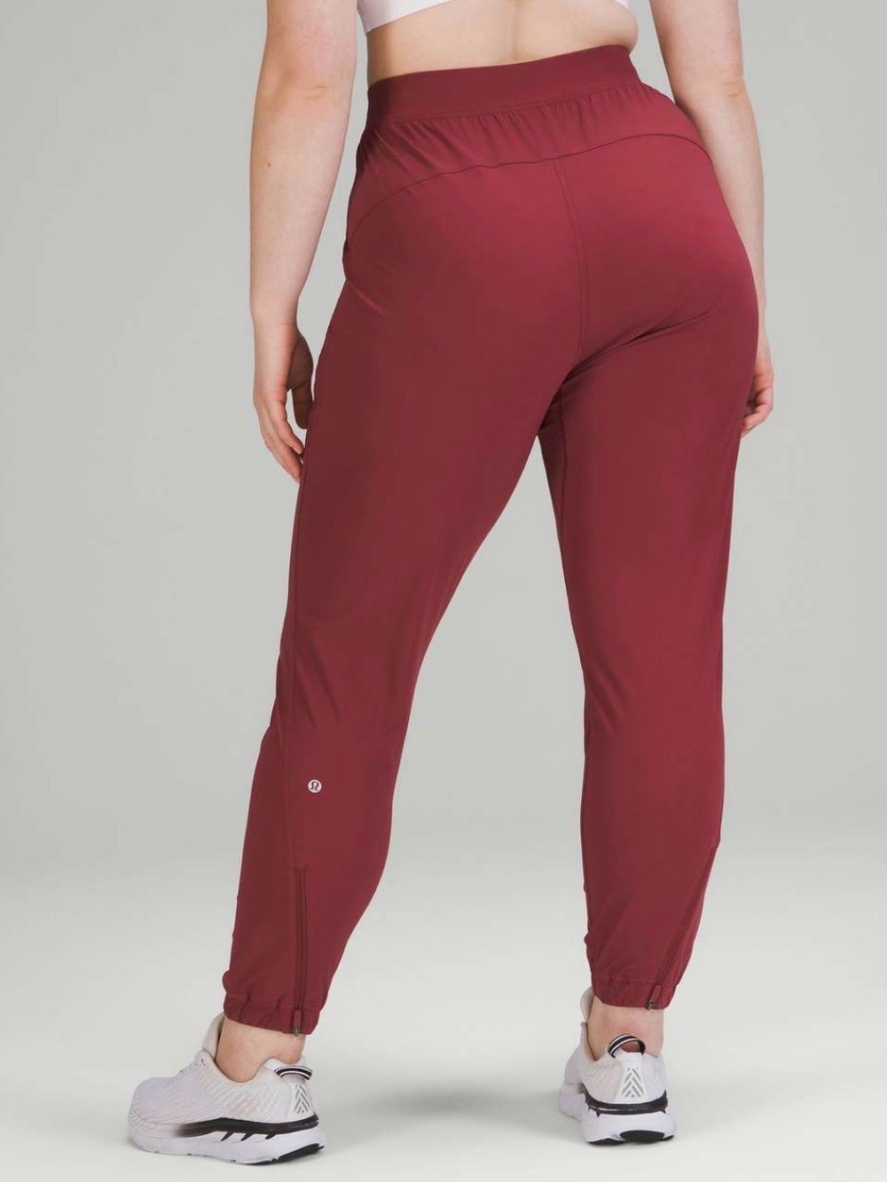 lululemon Maroon athletic zip leggings. Perfect condition!